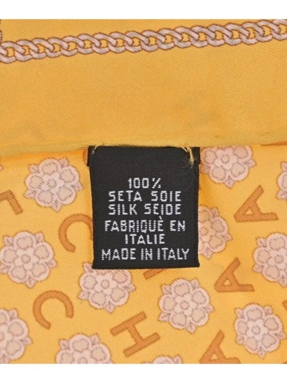 Chanel Bandana Scarf Yellow